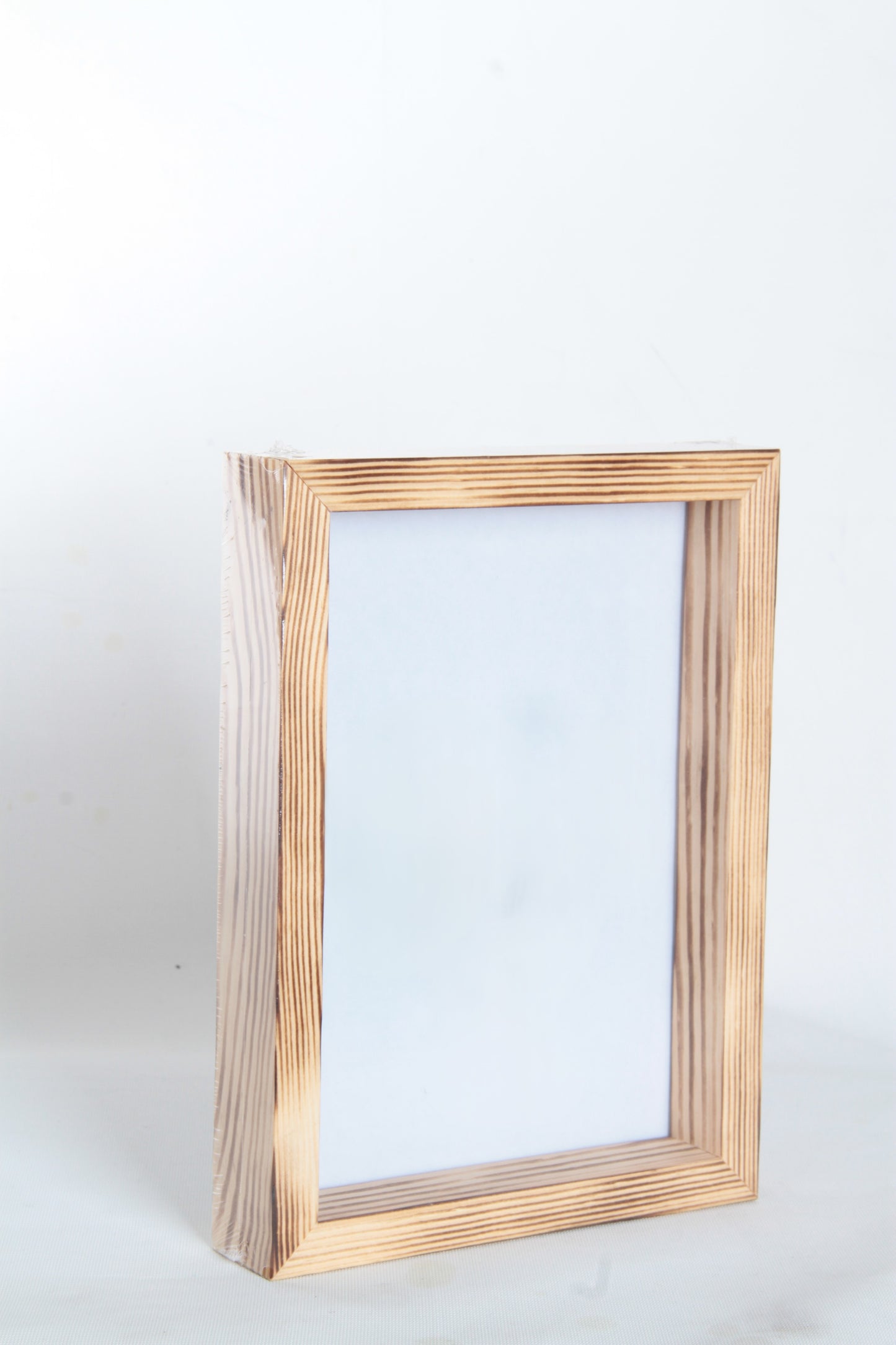 15x21 derinlikli yanık ahşap çerçeve