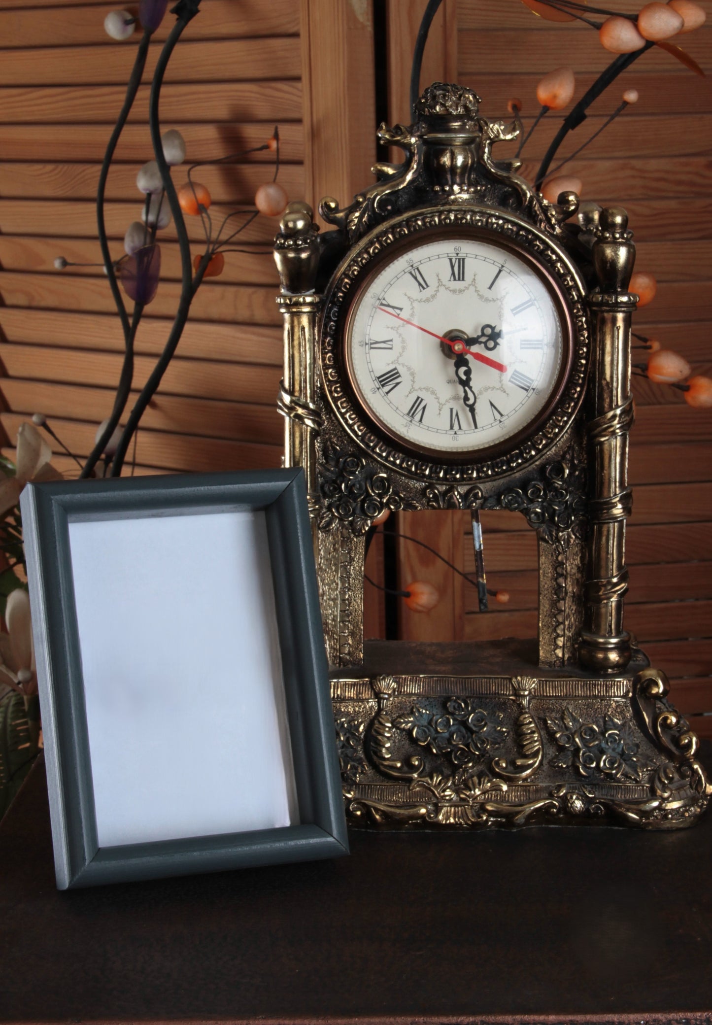 15x21 Derinlikli koyu yeşil çerçeve